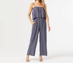 Style 1-3546860751-2892 COCO + CARMEN Blue Size 12 Navy Tall Height Jumpsuit Dress on Queenly