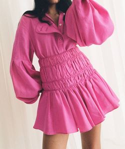 Style 1-3593645139-3680 ACLER Pink Size 6 Free Shipping Tall Height Sleeves Cocktail Dress on Queenly