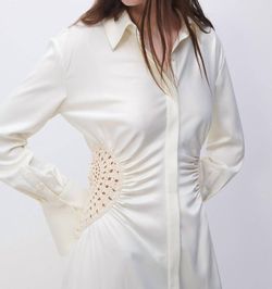 Style 1-3619414265-2168 JONATHAN SIMKHAI White Size 8 Bachelorette Satin Cocktail Dress on Queenly