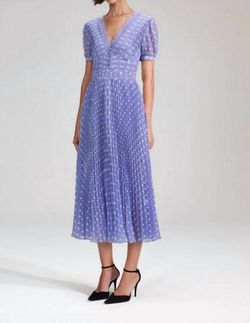 Style 1-363645355-1901 self-portrait Purple Size 6 Print Lavender Free Shipping V Neck Cocktail Dress on Queenly