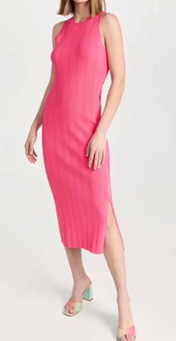 Style 1-3898390415-2901 FRAME Pink Size 8 Free Shipping Tall Height Spandex Side Slit Cocktail Dress on Queenly