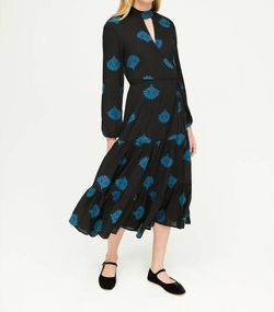 Style 1-4064712982-2901 RHODE Black Size 8 Long Sleeve Sleeves High Neck Polyester Cocktail Dress on Queenly