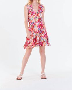 Style 1-432582222-3236 DEAR JOHN DENIM Multicolor Size 4 Ruffles Free Shipping Cocktail Dress on Queenly