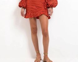 Style 1-498904142-2901 PatBo Orange Size 8 Plunge Mini Cocktail Dress on Queenly