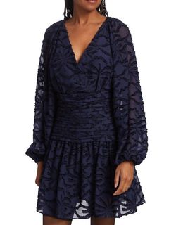Style 1-575039583-1901 TANYA TAYLOR Blue Size 6 Polyester Free Shipping Mini Cocktail Dress on Queenly