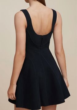 Style 1-636460523-3611 ACLER Black Size 10 Polyester Fitted Cocktail Dress on Queenly