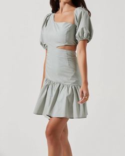 Style 1-661079569-3014 ASTR Green Size 8 Tall Height One Shoulder Cocktail Dress on Queenly