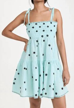 Style 1-884185980-2901 TANYA TAYLOR Blue Size 8 Summer Tall Height Sorority Cocktail Dress on Queenly