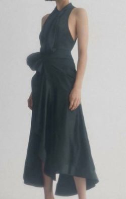 Style 1-889179491-3680 ACLER Green Size 6 Military Polyester Tall Height Straight Dress on Queenly