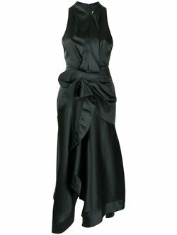 Style 1-889179491-3680 ACLER Green Size 6 Military Polyester Tall Height Straight Dress on Queenly