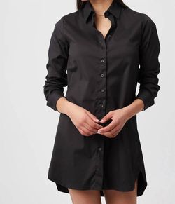 Style 1-919154595-2901 THE SHIRT Black Size 8 Tall Height Summer Free Shipping High Neck Cocktail Dress on Queenly