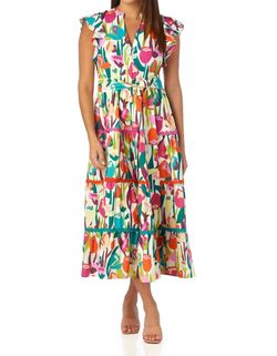 Style 1-970863595-3471 Crosby by Mollie Burch Multicolor Size 4 Tall Height Prom Free Shipping A-line Dress on Queenly