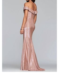 Style 1-2169996029-5 FAVIANA Pink Size 0 Free Shipping Straight Side slit Dress on Queenly