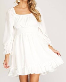 Style 1-3372604635-2696 SHE + SKY White Size 12 Bachelorette Plus Size Cocktail Dress on Queenly