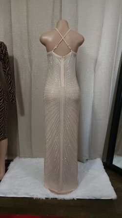 soyaza  Nude Size 16 Floor Length Plus Size Ball gown on Queenly
