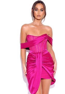 Style 2393MC32 Miss Circle Pink Size 4 Pageant Jersey Cocktail Dress on Queenly