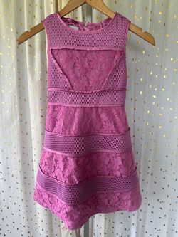 Special Edition Pink Size 7 Flare Girls Size Cocktail Dress on Queenly