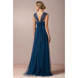 Style Annabelle Convertible Jenny Yoo x BHLDN Blue Size 4 Bridesmaid Floor Length Ball gown on Queenly