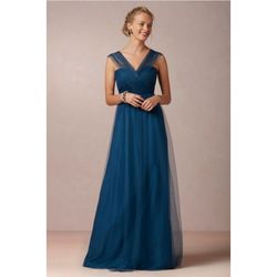 Style Annabelle Convertible Jenny Yoo x BHLDN Blue Size 4 Bridesmaid Floor Length Ball gown on Queenly