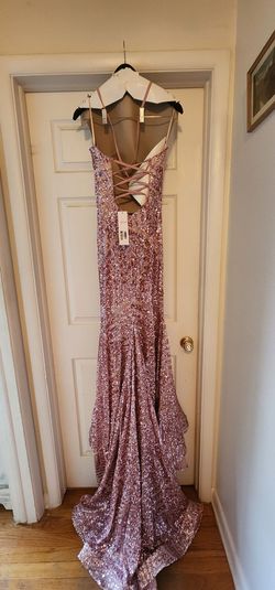 Jovani Pink Size 6 Floor Length Medium Height Short Height Prom Mermaid Dress on Queenly
