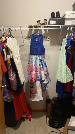 Speechless Multicolor Size 10 Floor Length A-line Dress on Queenly