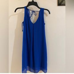 BCX Blue Size 0 Wedding Guest Swoop Cocktail Dress on Queenly