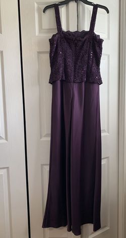 Style 1121198 Alex Evenings Purple Size 8 Military A-line Dress on Queenly