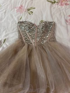 Sherri Hill Gold Size 4 Prom Pageant 70 Off Cocktail Dress on Queenly