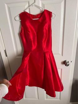 Ashley Lauren Red Size 2 Free Shipping Wedding Guest Cocktail Dress on Queenly