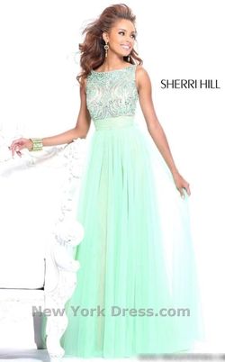 Sherri Hill Bright Red Size 18 Tulle Plus Size Floor Length Military A-line Dress on Queenly