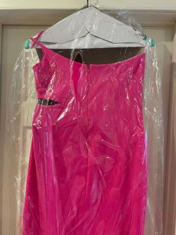 Betsy and Adam Hot Pink Size 12 Pageant Plus Size A-line Dress on Queenly