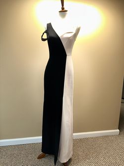 BCBG Black Size 4 50 Off Ivory Straight Dress on Queenly