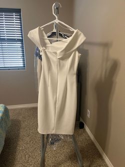 Vince Camuto White Size 0 Bridal Shower Mini Cocktail Dress on Queenly