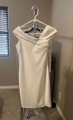 Vince Camuto White Size 0 Interview Bridal Shower Cocktail Dress on Queenly