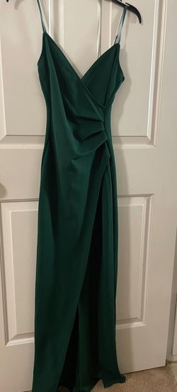 Emerald Sundae Green Size 0 Short Height Prom Floor Length Side slit Dress on Queenly