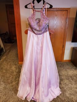 Mac Duggal Purple Size 8 Macduggal 50 Off Floor Length Side Slit A-line Dress on Queenly