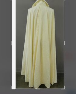 Style Cape,  Lined, 54” Handmade White Size 16 Free Shipping High Neck Ball gown on Queenly