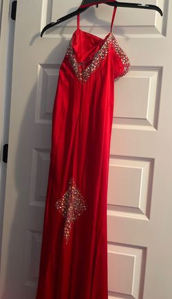 Tiffany Designs Red Size 2 70 Off Jersey Prom Train Dress on Queenly