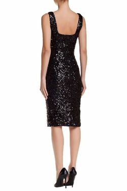Style 1-1301277308-5 FRENCH CONNECTION Black Size 0 Straight Shiny Cocktail Dress on Queenly