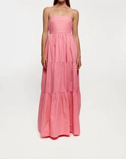 Style 1-1430147059-3236 S/W/F Pink Size 4 Tall Height Black Tie Free Shipping Floor Length Straight Dress on Queenly