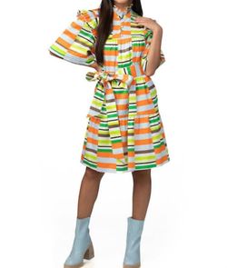 Style 1-1863436299-3855 Crosby by Mollie Burch Multicolor Size 0 Summer Belt Pockets Cocktail Dress on Queenly