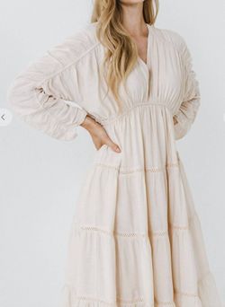 Style 1-1946855886-3011 FREE THE ROSES Nude Size 8 Sleeves Free Shipping Mini Cocktail Dress on Queenly