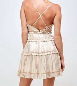 Style 1-2046076219-3236 MABLE Nude Size 4 Tall Height Free Shipping Mini Cocktail Dress on Queenly