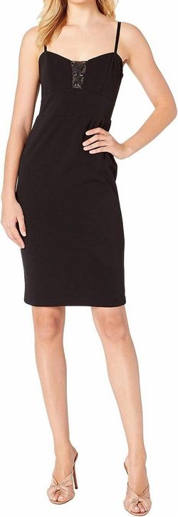 Style 1-2063088900-238 bebe Black Size 12 Mini Cocktail Dress on Queenly