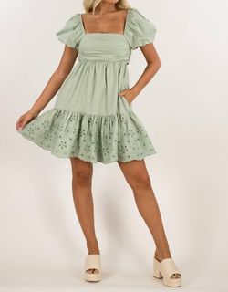 Style 1-2161009331-3472 En Saison Green Size 4 Summer Sorority Cocktail Dress on Queenly
