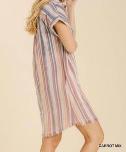 Style 1-2353905630-3471 umgee Multicolor Size 4 Free Shipping Casual High Neck Cocktail Dress on Queenly