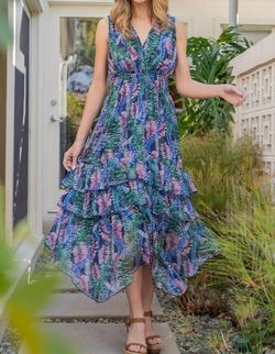 Style 1-2436821109-3471 ee:some Multicolor Size 4 Navy Tall Height Polyester Straight Dress on Queenly