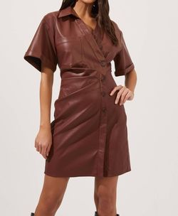 Style 1-2478095794-2901 ASTR Brown Size 8 Sleeves Free Shipping Cocktail Dress on Queenly