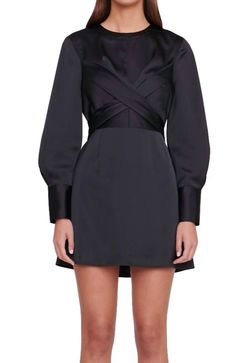 Style 1-2659409596-2901 STAUD Black Size 8 Sorority Rush Mini Cocktail Dress on Queenly