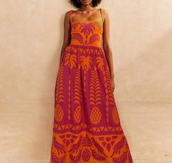Style 1-2934363490-2901 FARM RIO Orange Size 8 Tall Height Custom Free Shipping Straight Dress on Queenly